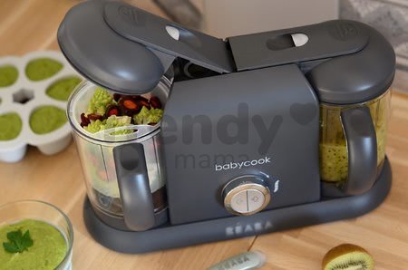 Parný varič a mixér Beaba Babycook® Duo Plus Dark Grey dvojitý