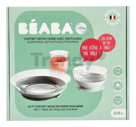 Jedálenská súprava zo skla Duralex Eucalyptus Glass Meal Beaba z vysokokvalitného temperovaného materiálu od 36 mes