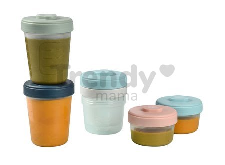 Set 6 dóz na jedlo Beaba Pro Food Storage 6 clip 2x90ml + 2x150 ml + 2x250 ml