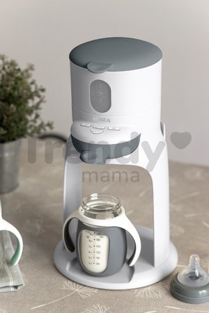 Fľaša Bidon na učenie pitia 2in1 Training Bottle Beaba Mineral Grey 210 ml so silikónovým obalom sivá od 4 mes