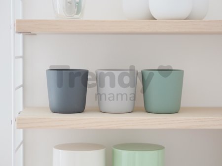 Poháre pre bábätká Silicone Glass Set Beaba Grey Sage & Mineral zo silikónu 3 kusy od 4 mes