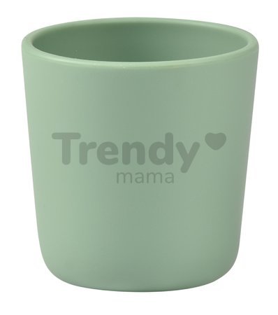 Pohár pre bábätká Silicone Glass Beaba Sage Green zo silikónu zelený od 4 mes