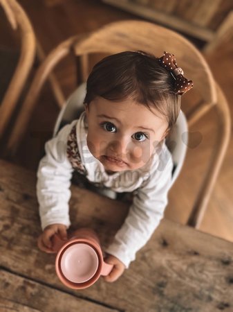 Hrnček pre bábätká 360° Learning Cup Beaba Pink na učenie sa piť ružový od 12 mes