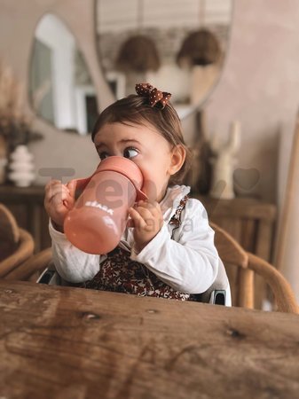 Hrnček pre bábätká 360° Learning Cup Beaba Pink na učenie sa piť ružový od 12 mes