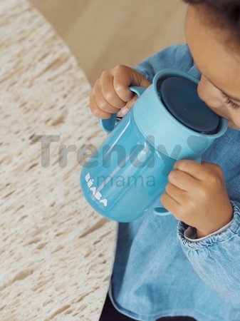 Hrnček pre bábätká 360° Learning Cup Beaba Blue na učenie sa piť modrý od 12 mes