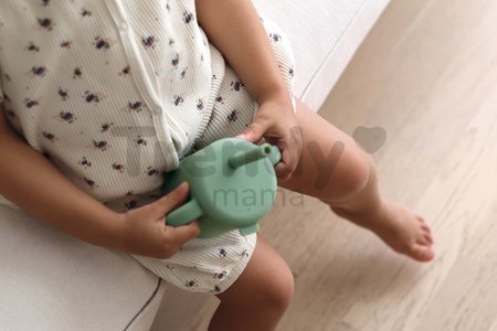 Hrnček pre bábätká Silicone Straw Cup Beaba Sage Green so slamkou na učenie sa piť zelený od 8 mes