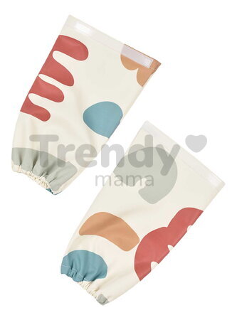 Podbradník 2v1 Bib with Removable Sleeves Playful Beaba s odnímateľnými rukávmi vodeodolný so vzorom od 4 mes BE913576