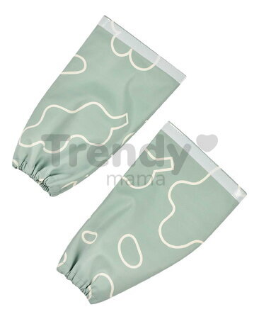 Podbradník 2v1 Bib with Removable Sleeves Sage Green Beaba s odnímateľnými rukávmi vodeodolný zelený od 4 mes BE913577