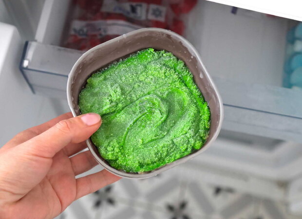 Jedálenská súprava Stainless Steel Meal Set Sage Green Beaba z nehrdzavejúcej ocele 3 dielna zelená od 4 mes