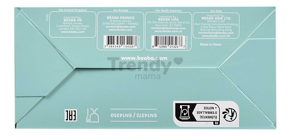 Jedálenská súprava Silicone Meal Set Cotton Candy Beaba zo silikónu 4 dielna ružová od 4 mes