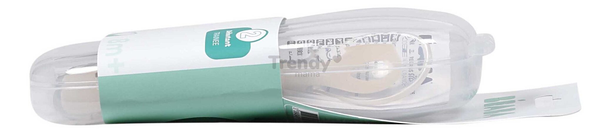 Tréningové lyžičky Second Age Silicone Spoons Clay Misty Green Beaba zo silikónu na samostatné jedenie 2 kusy zeleno-hnedé od 8 mes
