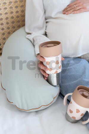 Súprava hrnčekov pre matku a dieťa Mini & Me 2 Stainless Steel Cups Click & Drink BigLove Beaba z nehrdzavejúcej ocele hnedé 2 kusy od 12 mes
