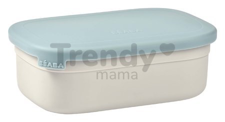 Box na desiatu Stainless Steel Lunch Box Beaba Velvet Grey/Baltic Blue 760 ml z nehrdzavejúcej ocele sivo-modrý