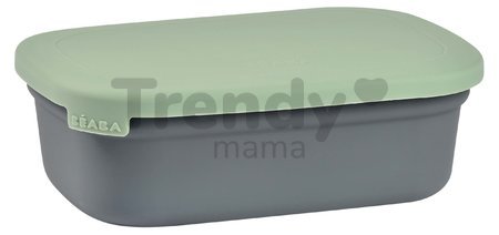 Box na desiatu Ceramic Lunch Box Beaba Mineral Sage keramický sivo-zelený