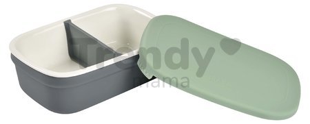 Box na desiatu Ceramic Lunch Box Beaba Mineral Sage keramický sivo-zelený