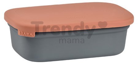 Box na desiatu Ceramic Lunch Box Beaba Mineral Terracotta keramický sivo-oranžový