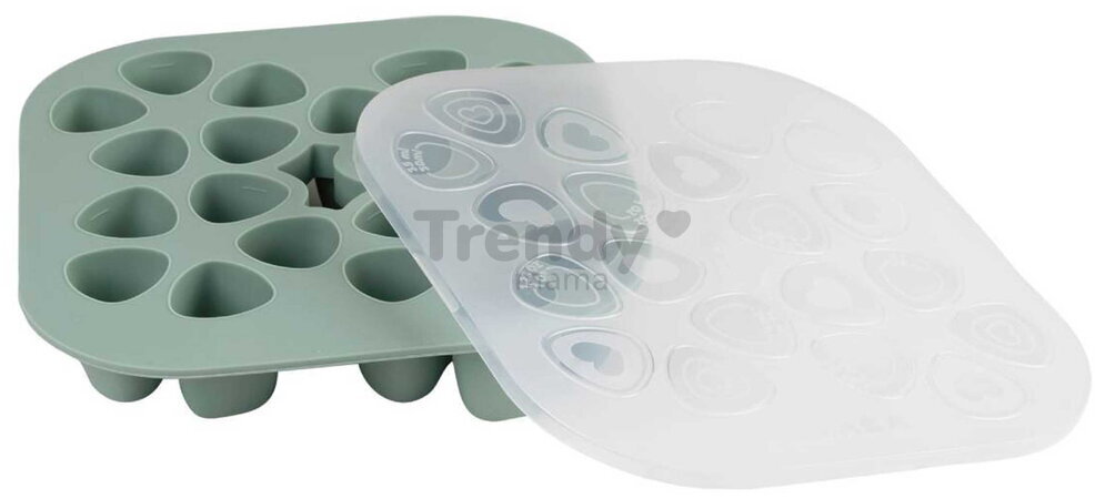 Multidávkovač na jedlo Tiny Silicone Multiportions Sage Green Beaba 20x35 ml zelený
