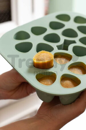 Multidávkovač na jedlo Tiny Silicone Multiportions Sage Green Beaba 20x35 ml zelený