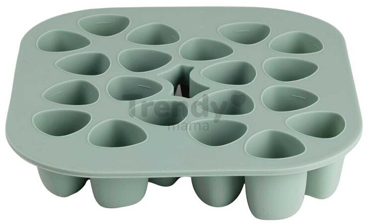 Multidávkovač na jedlo Tiny Silicone Multiportions Sage Green Beaba 20x35 ml zelený
