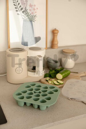 Multidávkovač na jedlo Tiny Silicone Multiportions Sage Green Beaba 20x35 ml zelený
