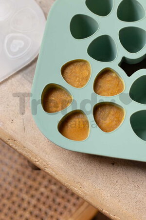 Multidávkovač na jedlo Tiny Silicone Multiportions Sage Green Beaba 20x35 ml zelený