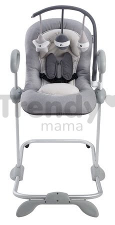 Polohovateľné lehátko Up & Down Bouncer III Heather grey Beaba 4 výšky a 3 pozície od 0 mesiacov
