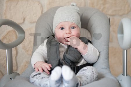 Polohovateľné lehátko Up & Down Bouncer III Heather grey Beaba 4 výšky a 3 pozície od 0 mesiacov