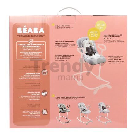 Ležadlo ku všetkým polohovateľným lehátkam Beaba Up & Down Bouncer Seat Cushion Palm Tree s opierkou hlavičky od 0 mes