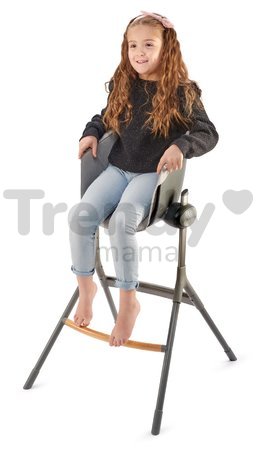 Textilná vložka Junior Up & Down High Chair Beaba k drevenej jedálenskej stoličke sivá od 36 mes