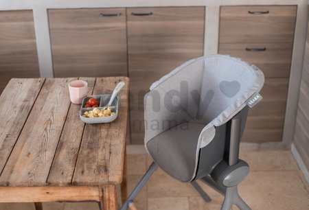 Textilná vložka Junior Up & Down High Chair Beaba k drevenej jedálenskej stoličke sivá od 36 mes