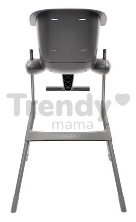 Jedálenská stolička z dreva Up & Down High Chair Beaba polohovatelná do 6 výšok sivá od 6-36 mes