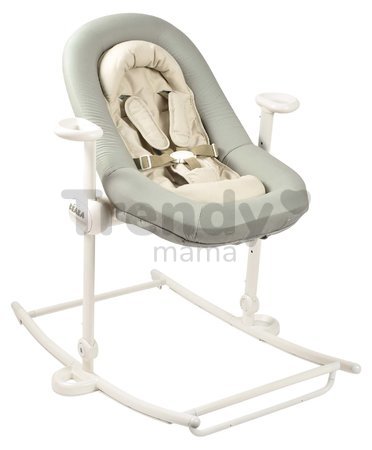 Detské polohovateľné lehátko Up & Down Bouncer IV Beaba Seagrass 4 výšky a 3 pozície sivé od 0 mes