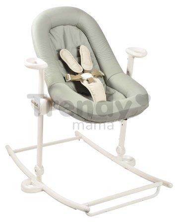 Detské polohovateľné lehátko Up & Down Bouncer IV Beaba Seagrass 4 výšky a 3 pozície sivé od 0 mes