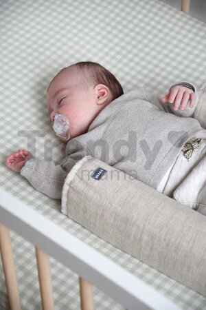 Hniezdo na spanie pre bábätká Bébécal™ Linen Natural Beaba do postele ľanové od 0 mes