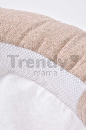Hniezdo pre bábätká Cocoony Heather Clay Beaba z ultra mäkkého textilu s vyvýšenými okrajmi hnedé od 0-3 mes