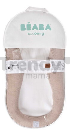 Hniezdo pre bábätká Cocoony Heather Clay Beaba z ultra mäkkého textilu s vyvýšenými okrajmi hnedé od 0-3 mes
