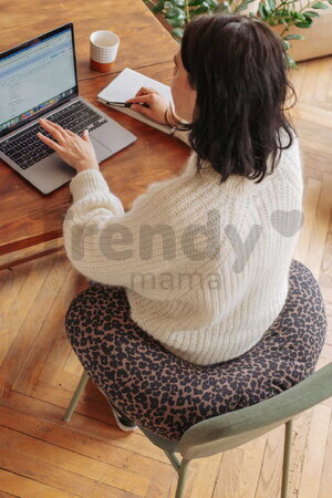 Hrejivý vankúš Little Warmy Jersey Leopard Beaba s ľanovými semienkami na nahrievanie a chladenie s leopardím vzorom