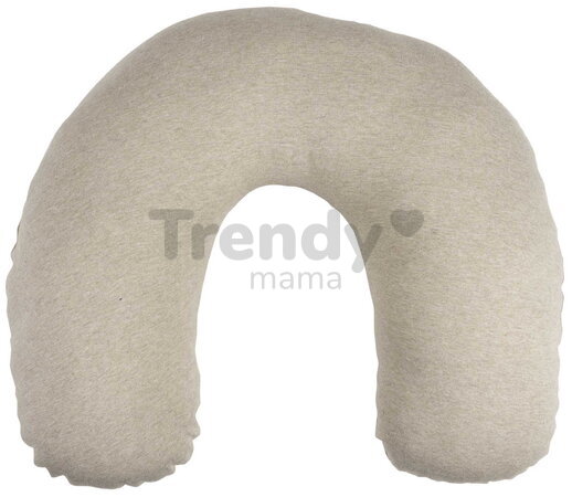 Hrejivý vankúš Little Warmy Jersey Heather Clay Beaba s ľanovými semienkami na nahrievanie a chladenie béžový