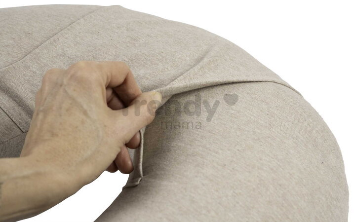 Hrejivý vankúš Little Warmy Jersey Heather Clay Beaba s ľanovými semienkami na nahrievanie a chladenie béžový