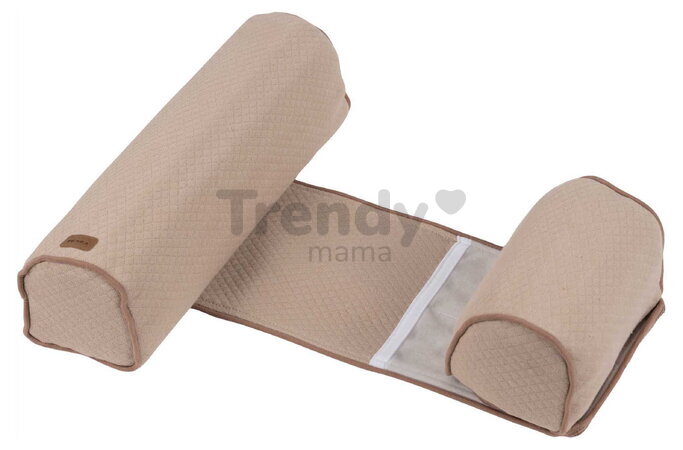 Hniezdo na spanie pre bábätká Bébécal™ Fleur de Coton® Oat Beaba do postele hnedé od 0-3 mes