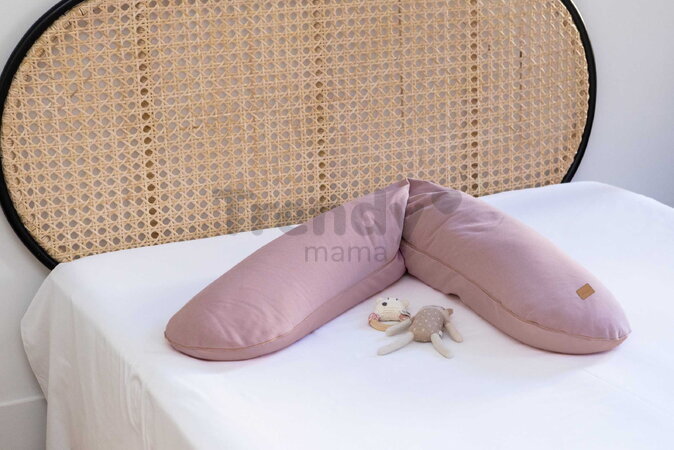 Dojčiaci vankúš Big Flopsy™ French Terry Cotton Candy Beaba 180 cm ružový