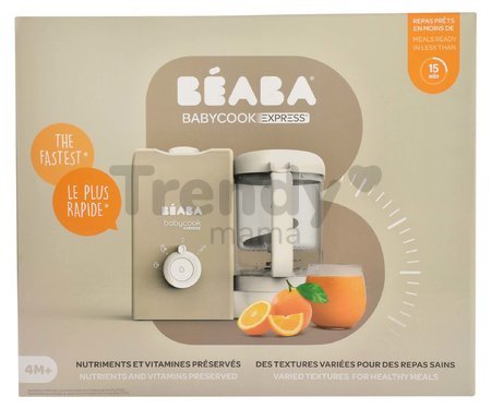 Parný varič a mixér Beaba Babycook® Express Clay Earth hnedý