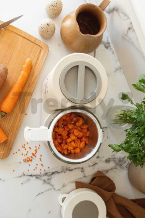 Parný varič a mixér Babycook® Neo Clay Beaba hnedý od 0 mes