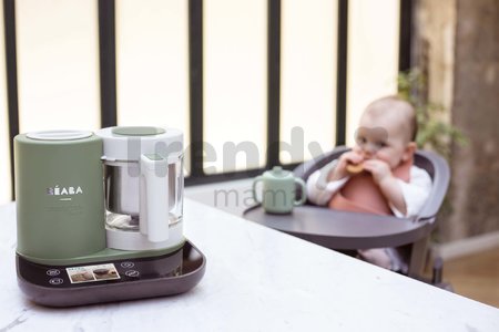 Parný varič a mixér Beaba Babycook Smart® Grey Green zeleno-čierny