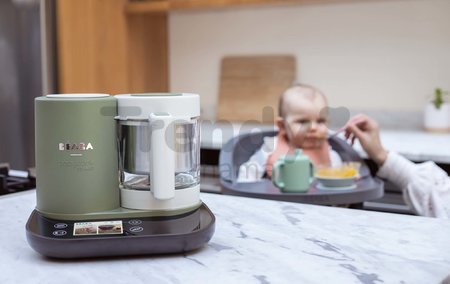 Parný varič a mixér Beaba Babycook Smart® Grey Green zeleno-čierny