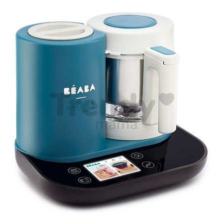 Parný varič a mixér Beaba Babycook Smart® Peacock Blue modro-čierny