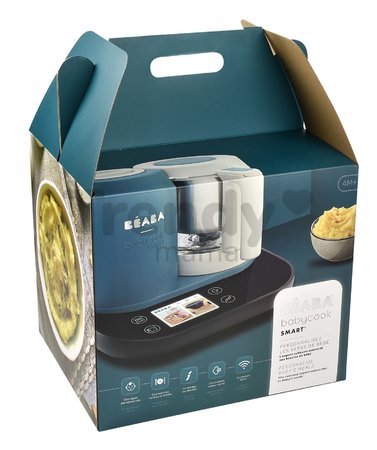 Parný varič a mixér Beaba Babycook Smart® Peacock Blue modro-čierny