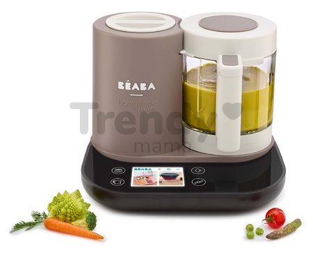 Parný varič a mixér Beaba Babycook Smart® Dove Grey hnedo-čierny