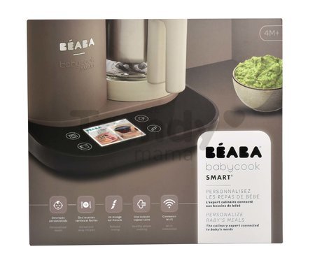 Parný varič a mixér Beaba Babycook Smart® Dove Grey hnedo-čierny