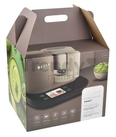 Parný varič a mixér Beaba Babycook Smart® Dove Grey hnedo-čierny